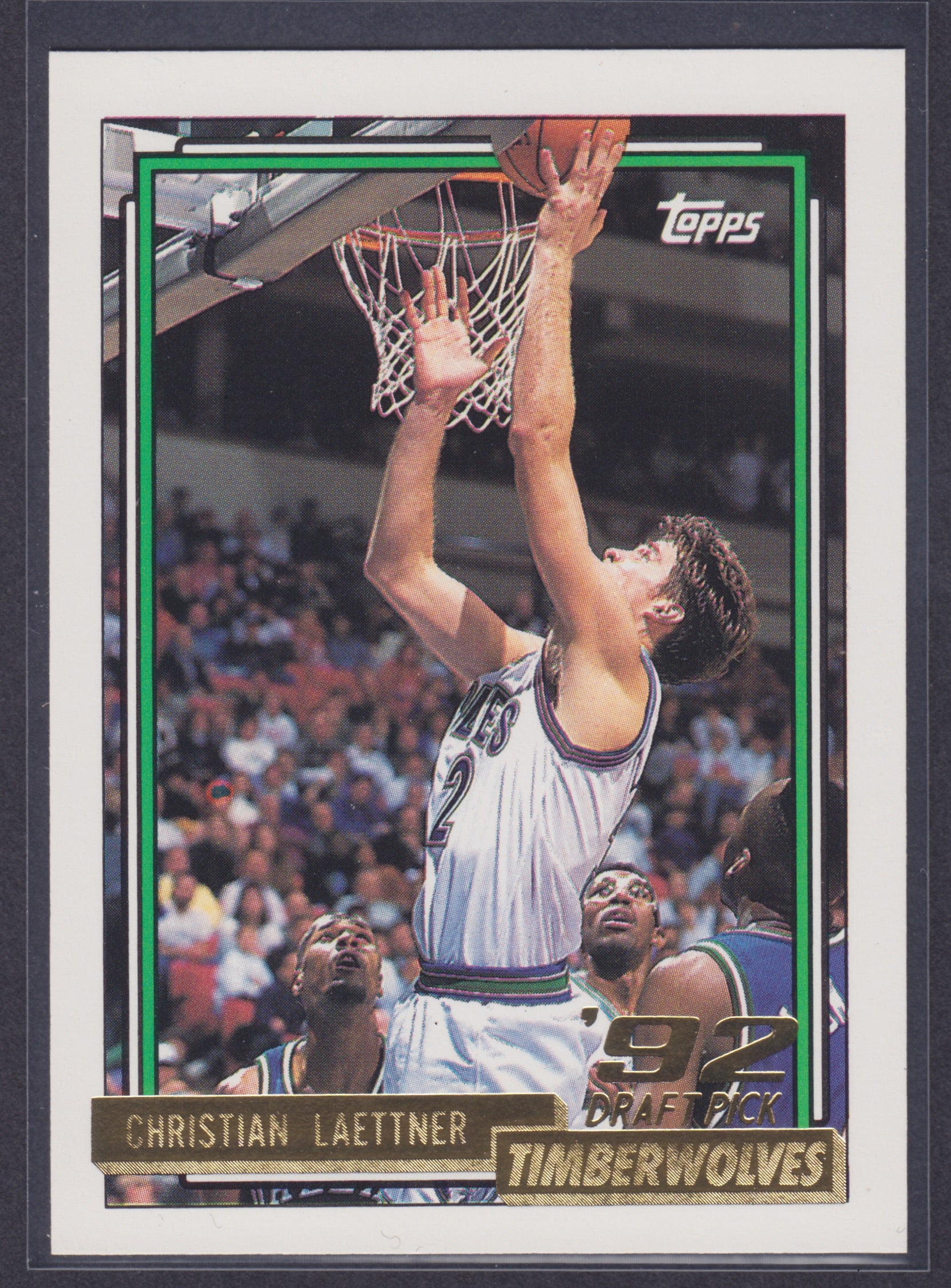 1992-93 Topps Gold #334 Christian Laettner RC - NBA