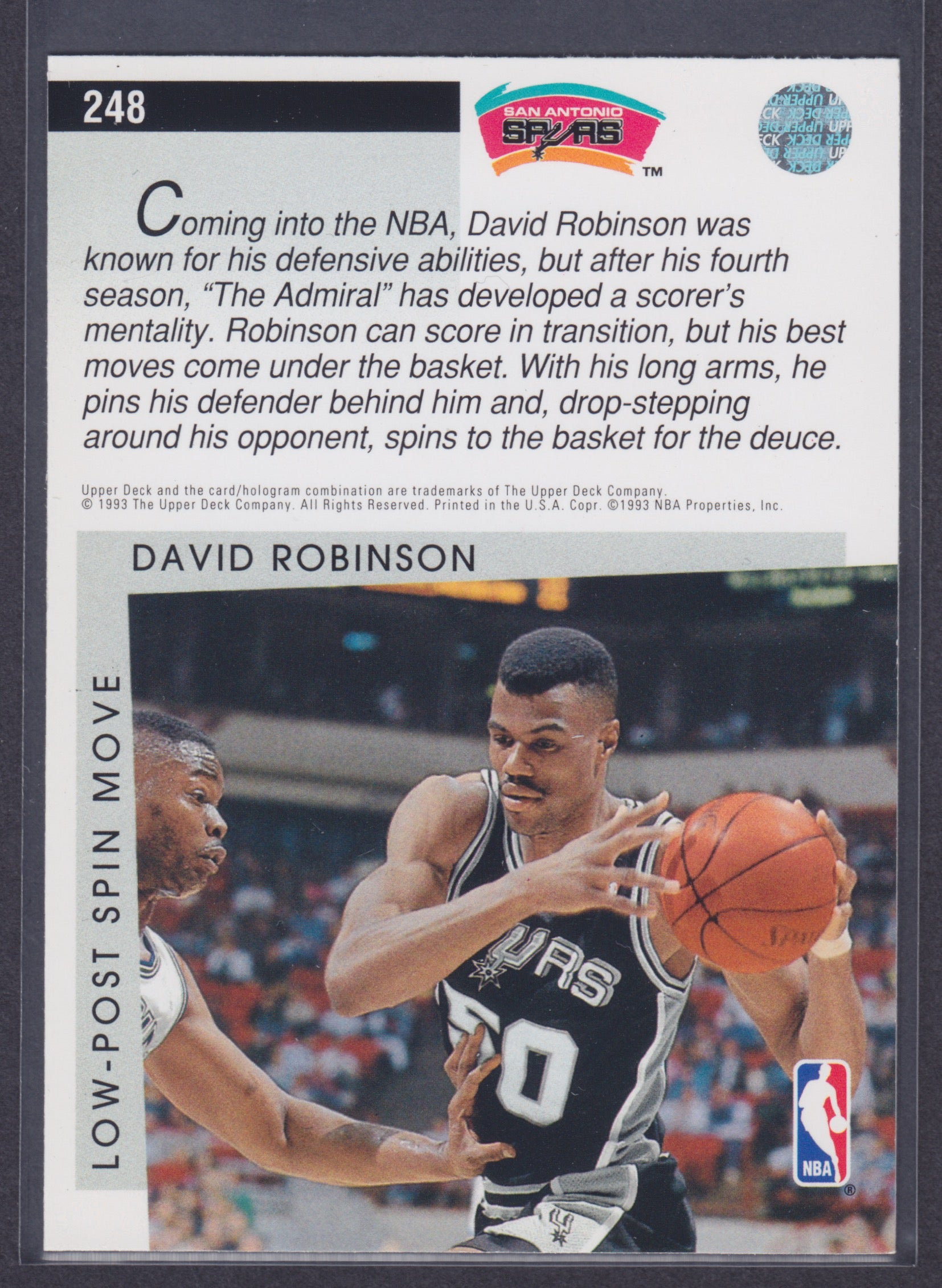 1993-94 Upper Deck #248 David Robinson SM - NBA
