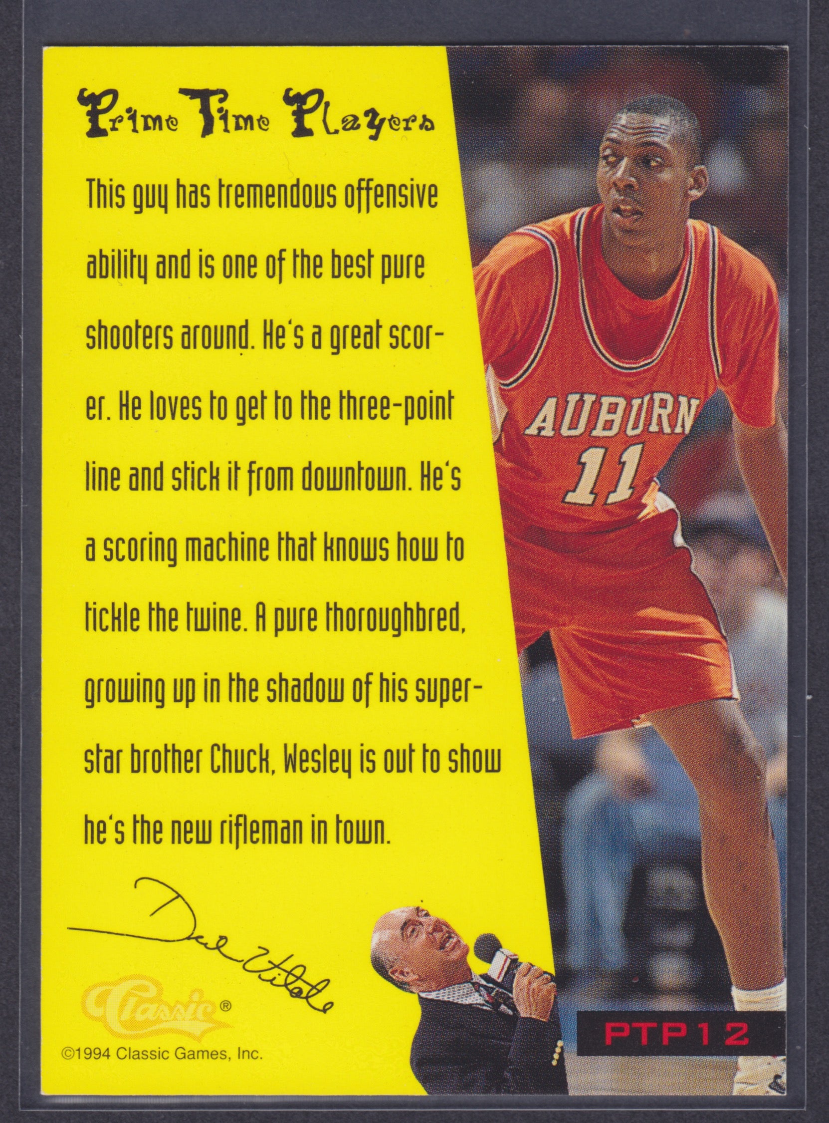 1994 Classic Vitale's PTPers #PTP12 Wesley Person - NBA