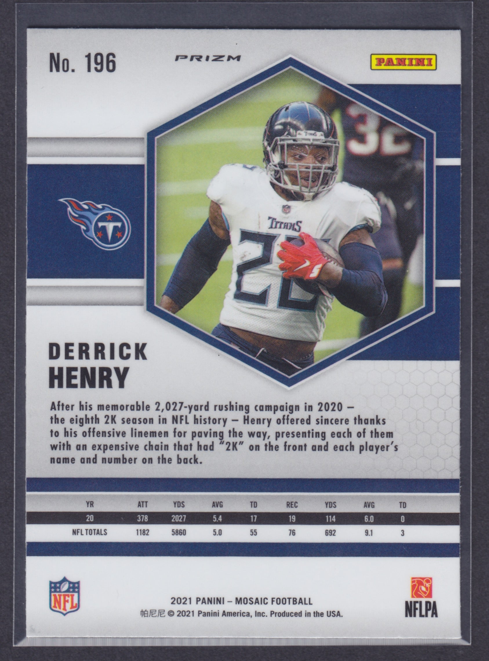 2021 Panini Mosaic Mosaic Camo Pink #196 Derrick Henry - NFL