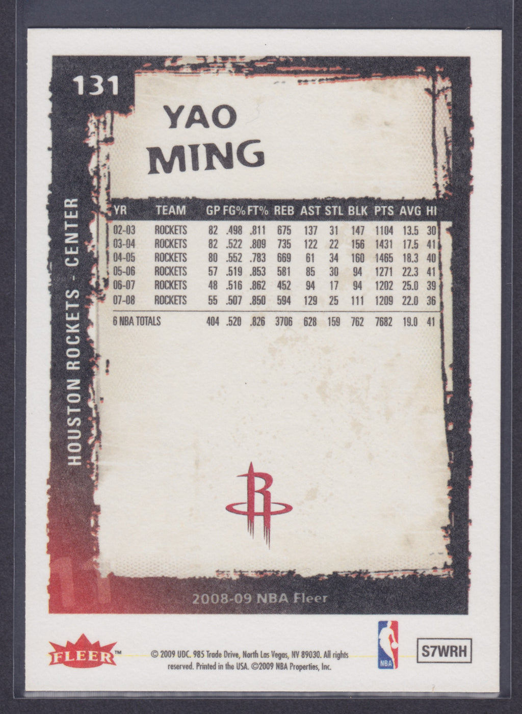 2008-09 Fleer #131 Yao Ming - NBA